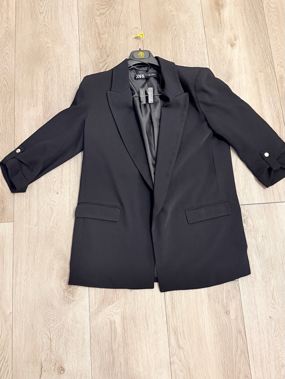 Zara Black Women's Relaxed Tailored Blazer